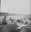 Milda, Tora and Karl at Svenska Hogarna in the Stockholm Archepelago 1913